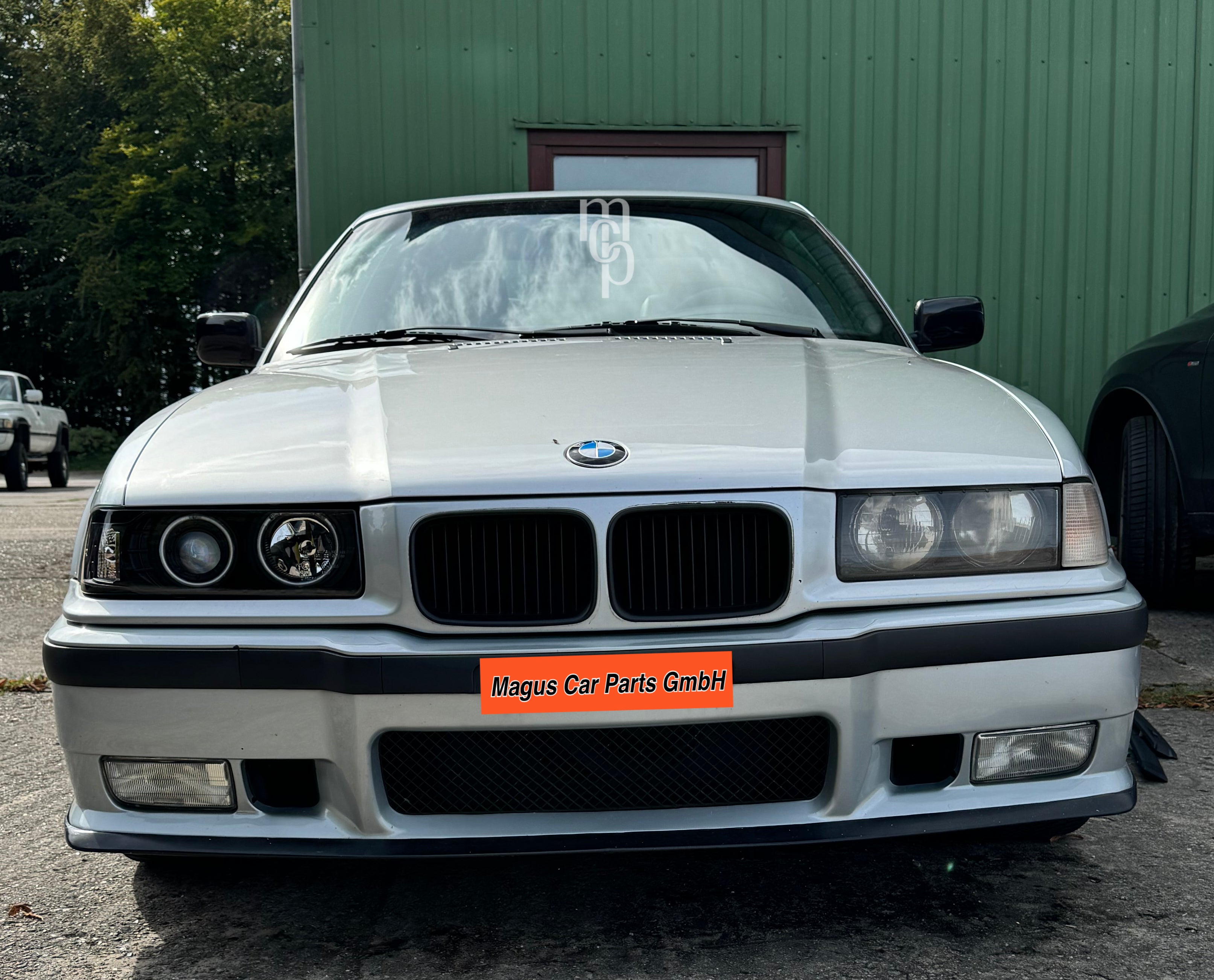 Headlights with CCFL rings for BMW E36 Coupe/Cab., black