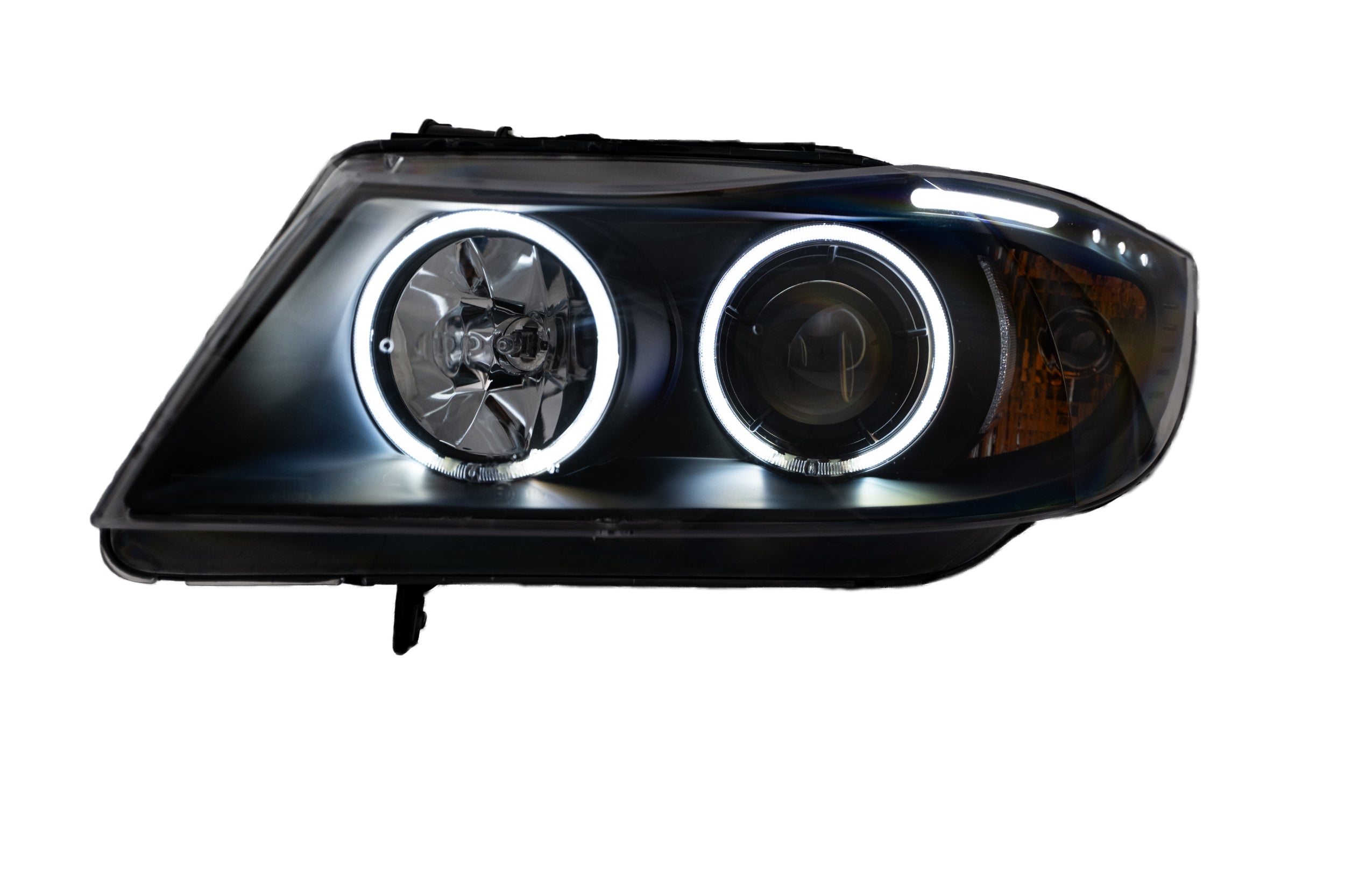 Scheinwerfer mit CCFL-Ringen BMW E90/E91 (05-08), schwarz