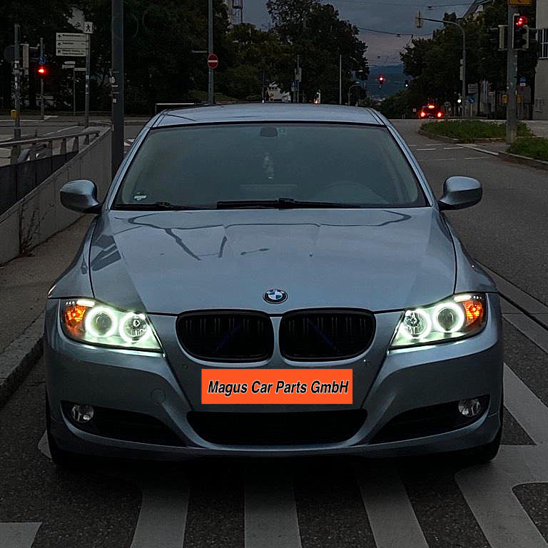 Scheinwerfer mit CCFL-Ringen BMW E90/E91 (05-08), schwarz