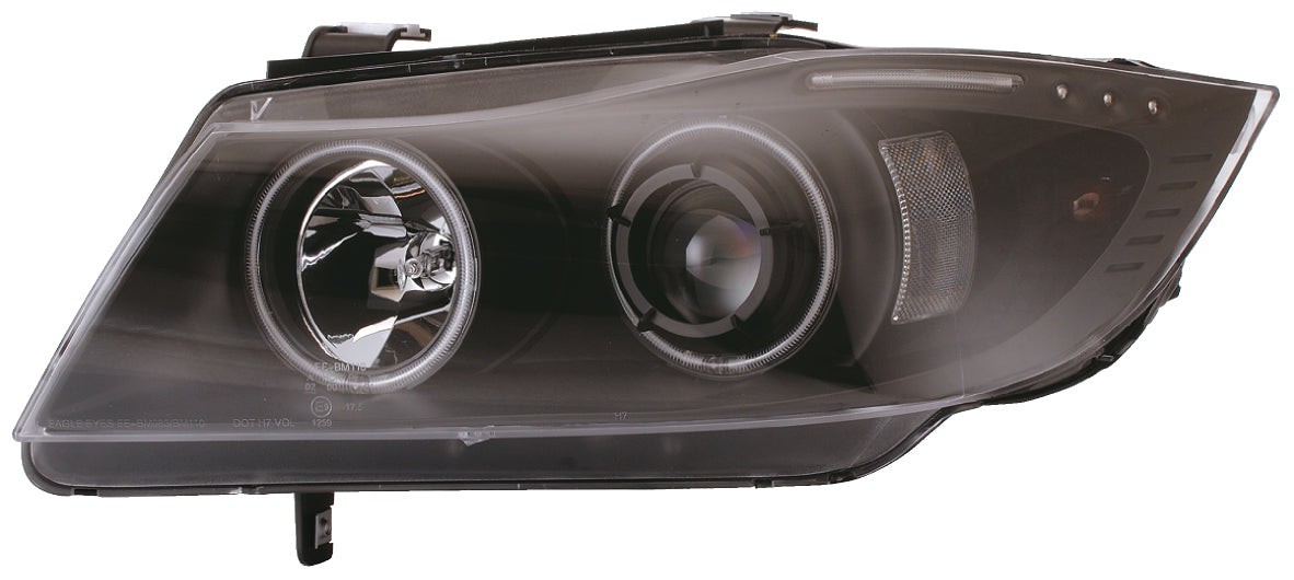 Scheinwerfer mit CCFL-Ringen BMW E90/E91 (05-08), schwarz