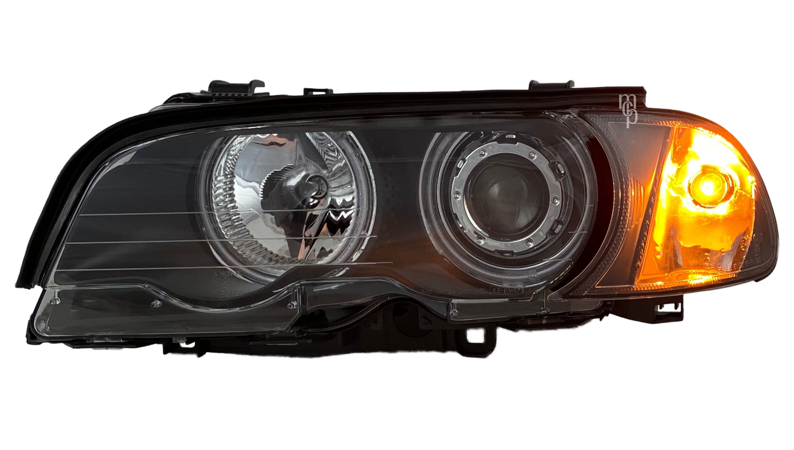 Scheinwerfer Set mit CCFL für BMW 3er E46 Coupe (99-03) Cabrio (00-03) schwarz