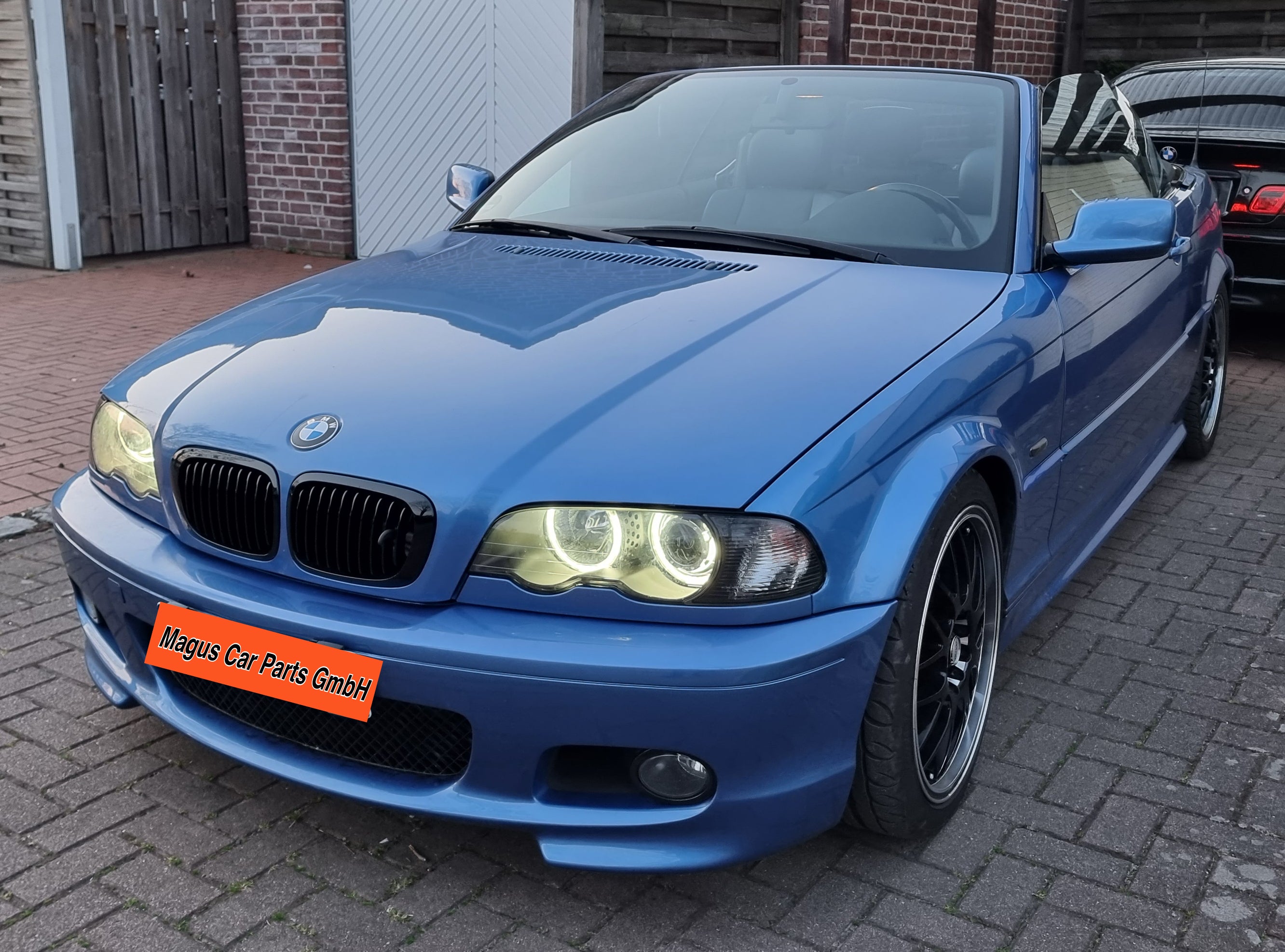 LED Scheinwerfer Set Angle Eyes für BMW 3er E46 Coupe Cabrio (99-03) schwarz