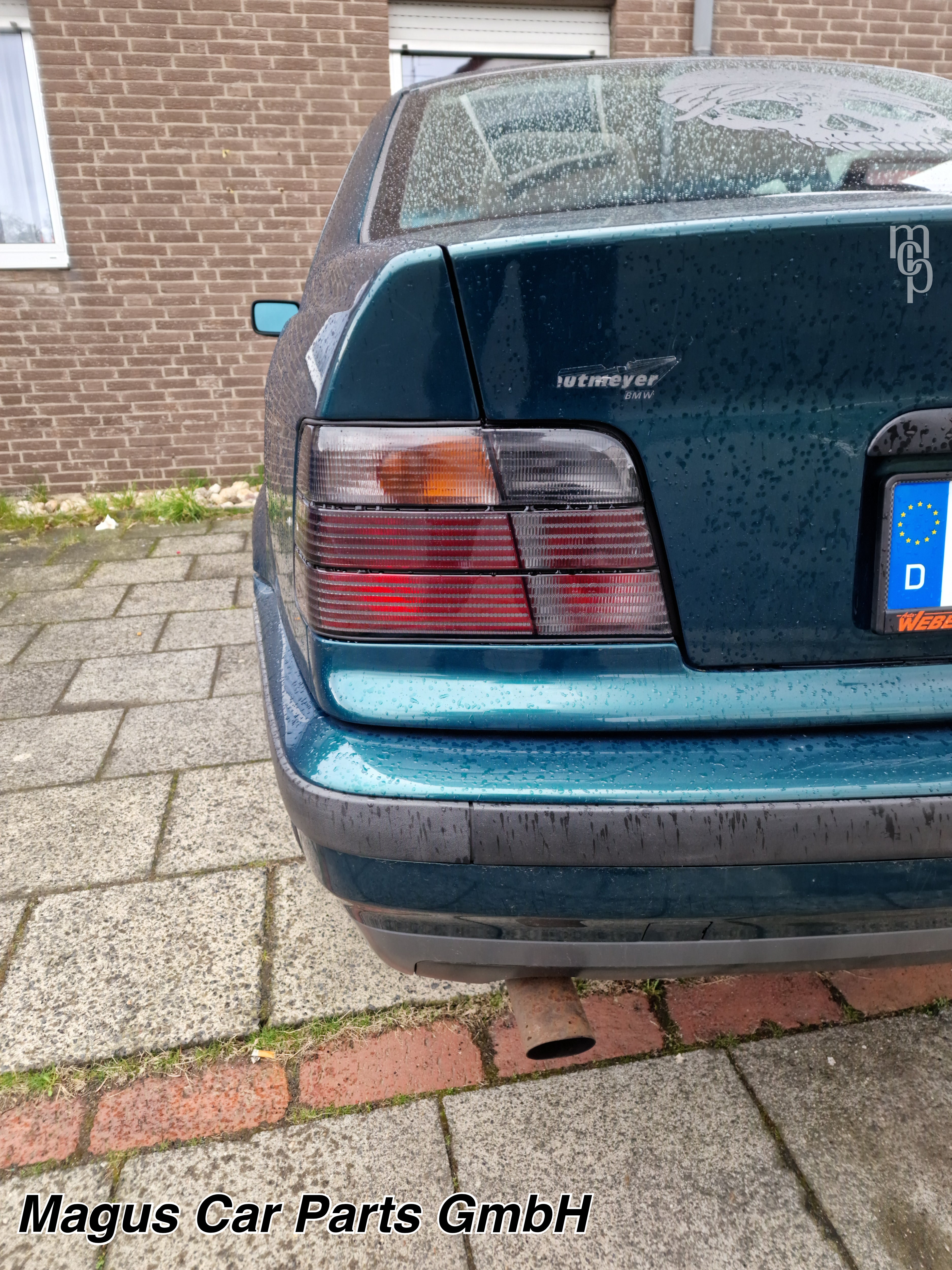 Taillights for BMW E36 sedan, in smoke