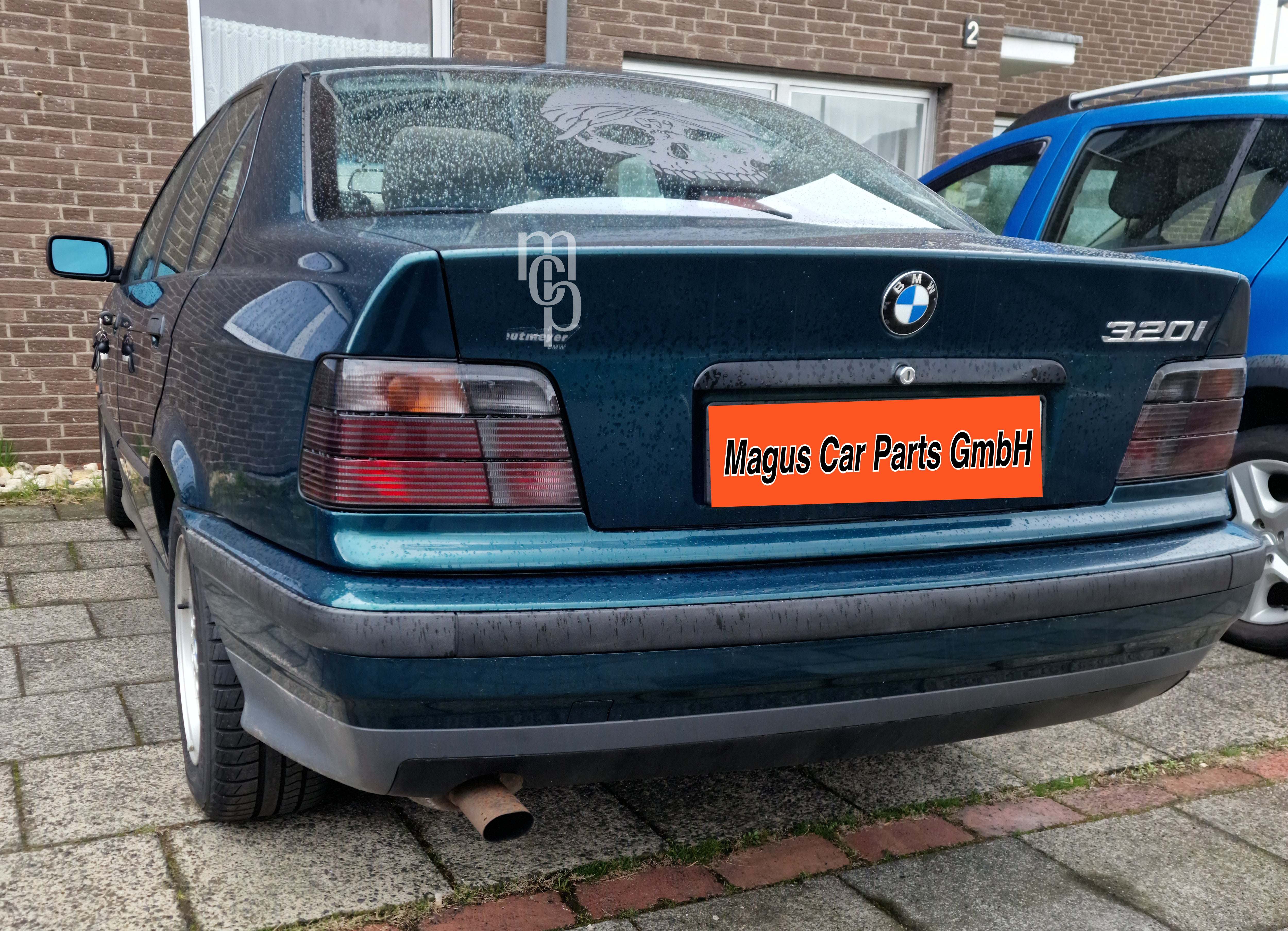 Taillights for BMW E36 sedan, in smoke