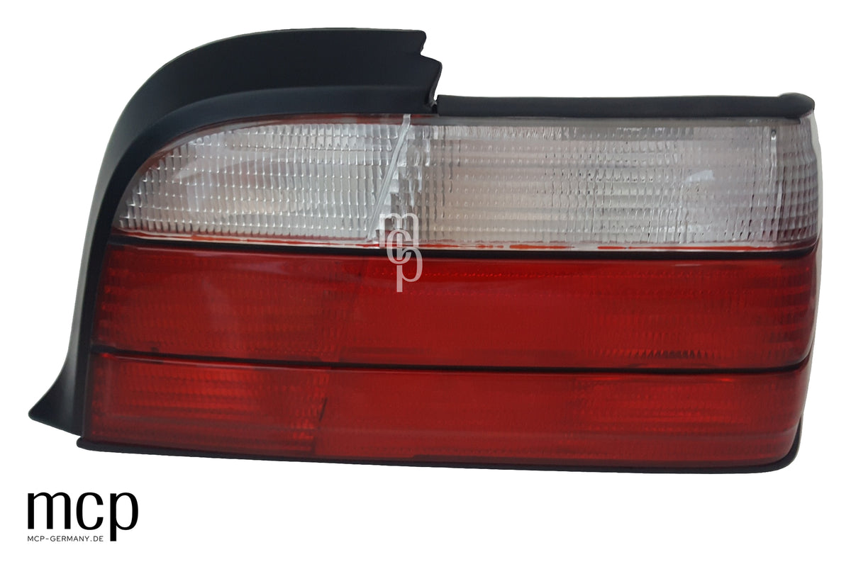 MCP 033023 – Rückleuchten BMW 3er E36 Coupé/Cabrio Rot/Klar – Rechte Rückleuchte, Vorderansicht