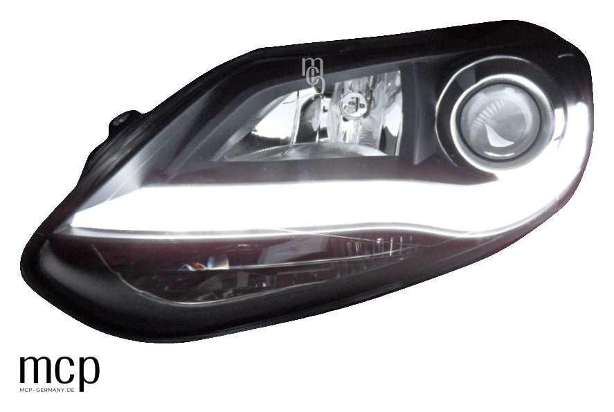 MCP 121057 – Scheinwerfer Ford Focus MK3 Schwarz – Scheinwerfer, Wing-Positionslicht eingeschaltet