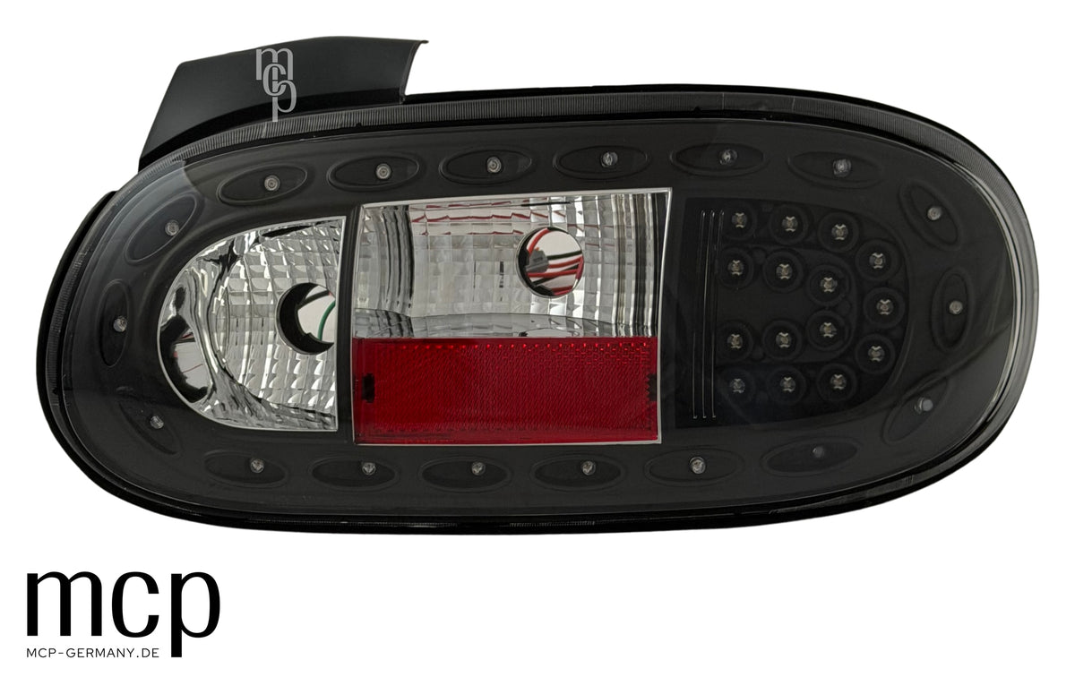 MCP 243007 – Mazda MX5 NB LED Rückleuchten Klar/Schwarz – Zusätzliche hochauflösende Frontaufnahme der gegenüberliegenden Leuchte