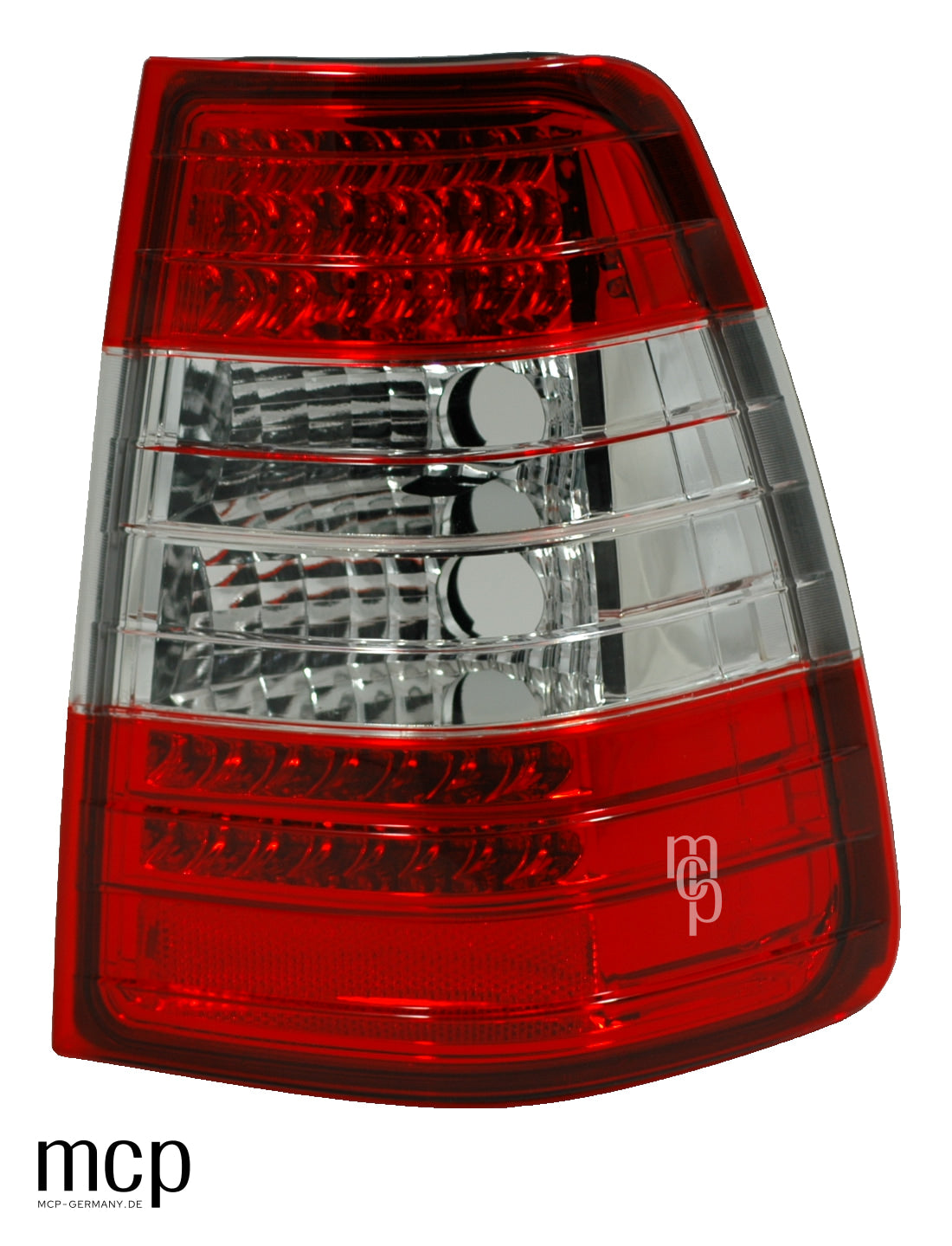 MCP 253094 – LED Rückleuchten Mercedes-Benz W124 T Kombi Rot/Klar – Einzelansicht, unbeleuchtet
