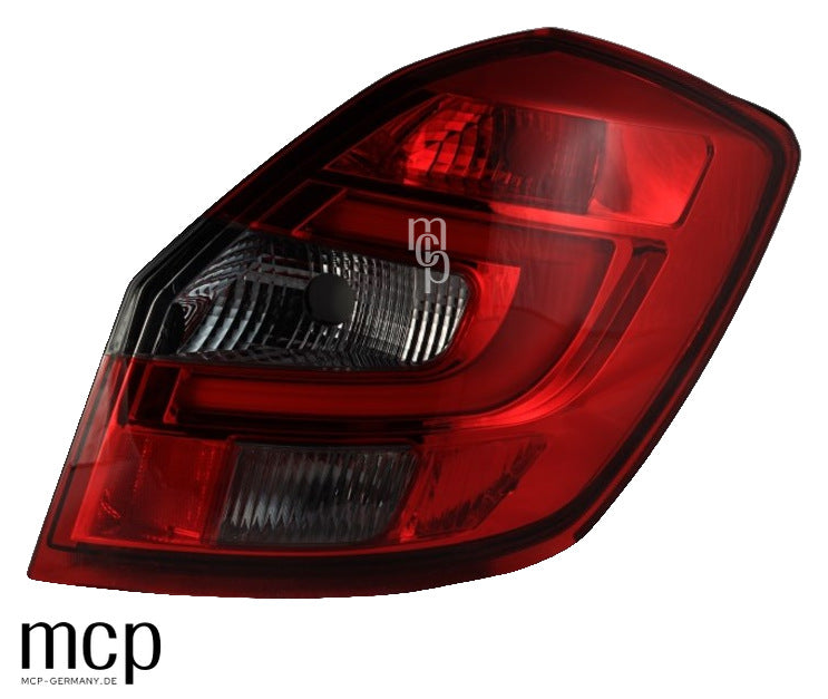 MCP 363003 – Skoda Fabia II Rückleuchten Rot/Smoke – Frontansicht