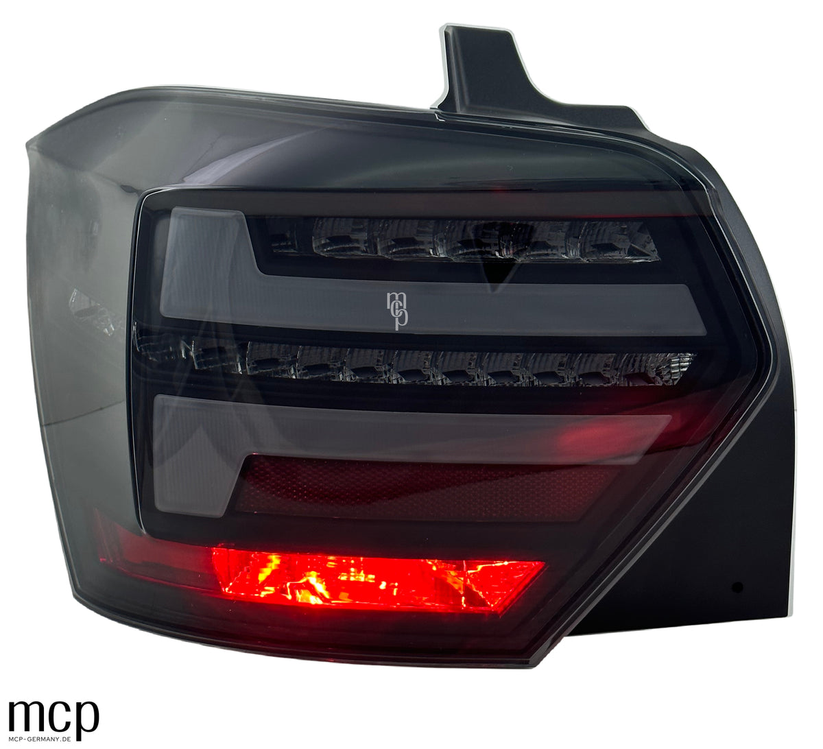 MCP 443194 – VW Polo AW LED Rückleuchten Smoke – Linke Leuchte mit Nebelschlussleuchte