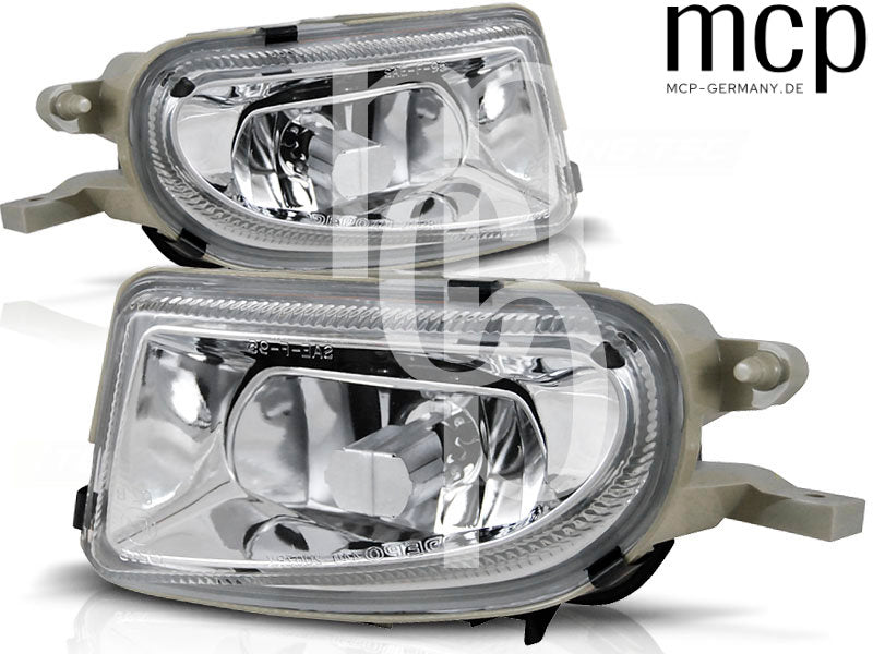 Nebelscheinwerfer Set für Mercedes W210/CLK/SLK in Chrom