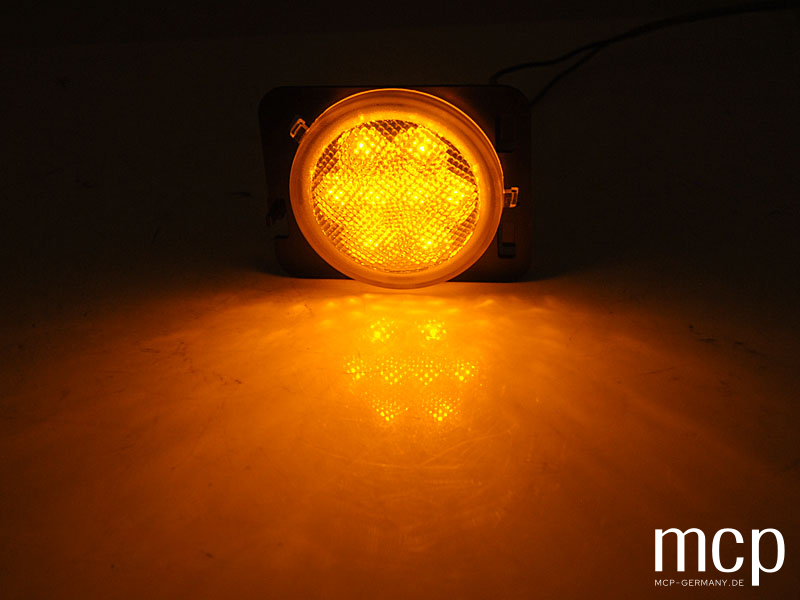 LED Seitenblinker Set für Jeep Wrangler JK in Chrom – weitere Ansicht