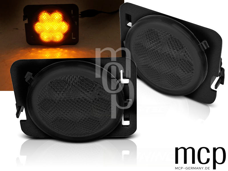 LED Seitenblinker Set für Jeep Wrangler JK in Smoke