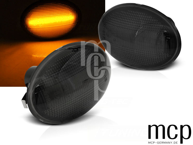 LED Seitenblinker Set für MINI Cooper R56 / R57 / R58 / R59 in Smoke