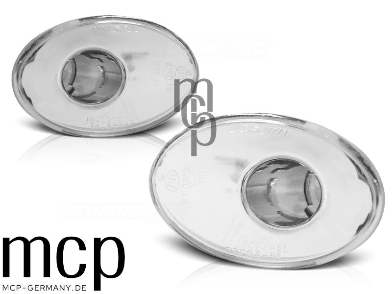 Seitenblinker Set für Opel Astra F / Corsa / Tigra in Chrom