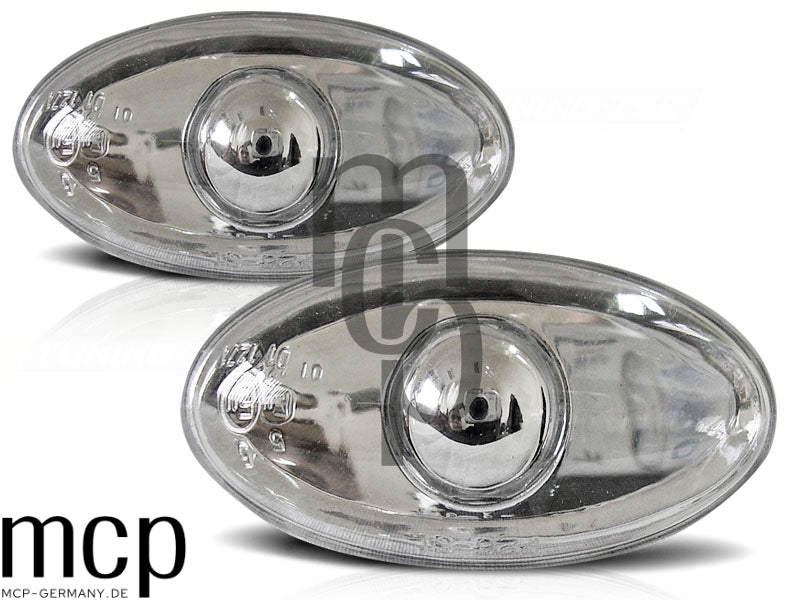 Seitenblinker Set für Peugeot 206 / 307 in Chrom