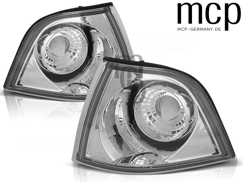 Frontblinker Set für BMW 3er E36 Limousine / Touring / Compact (12/1990 bis 09/1999) in Chrom