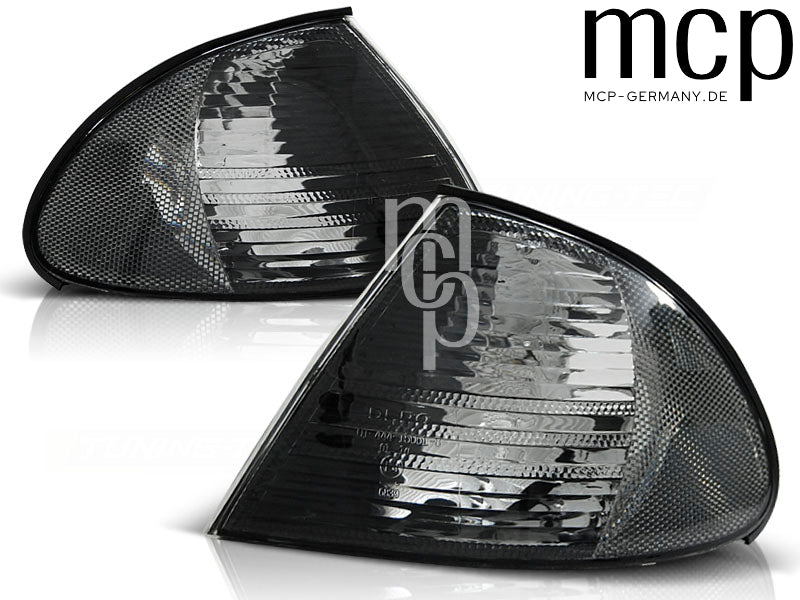 Frontblinker Set für BMW 3er E46 Limousine / Touring (05/1998 bis 08/2001) in Smoke