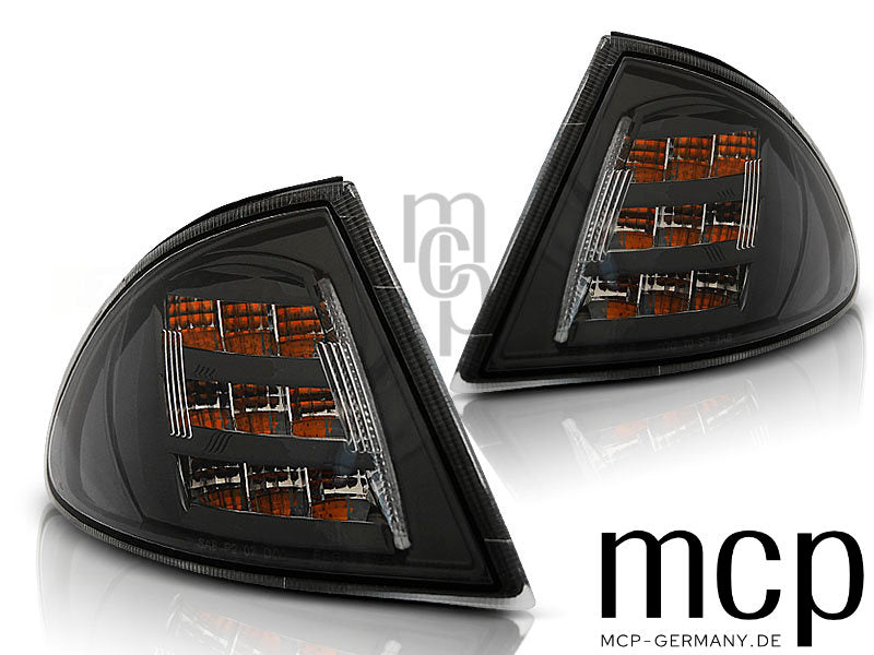 LED Frontblinker Set für BMW 3er E46 Limousine / Touring (05/1998 bis 08/2001) in Schwarz