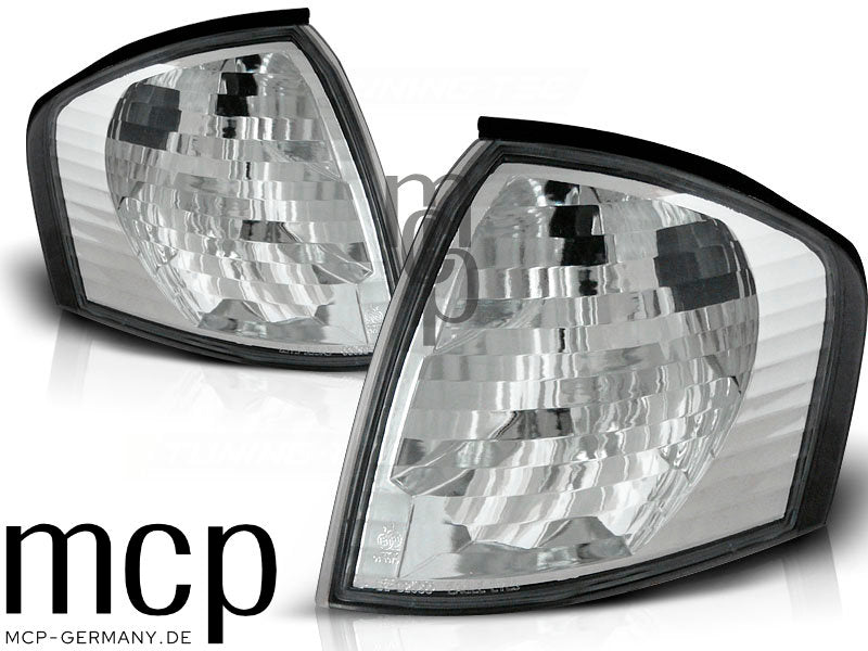 Frontblinker Set für Mercedes W202 C-Klasse Limousine / Touring (1993 bis 2000) in Chrom