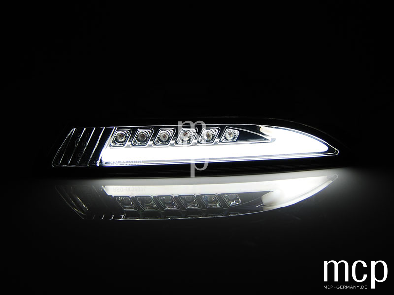 LED Frontblinker Set mit Standlicht für VW Scirocco (2008 bis 04/2014) in Chrom – 02 Standlicht MCP