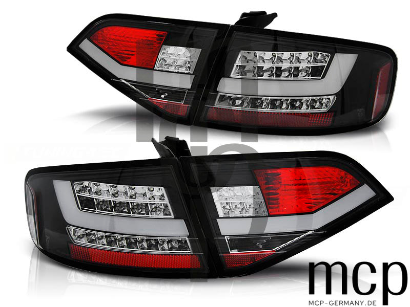 LED Lightbar Rückleuchten Set für Audi A4 B8 (12/07-10/11) in Schwarz