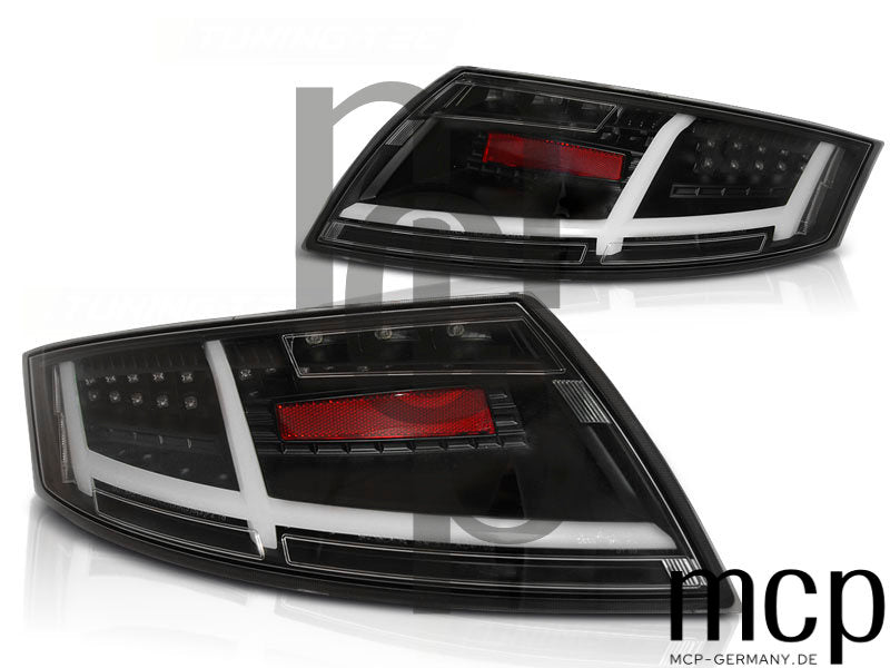 Voll LED Rückleuchten Set für Audi TT 8J Coupé, Cabrio und Roadster (06/06-12/14) in Schwarz