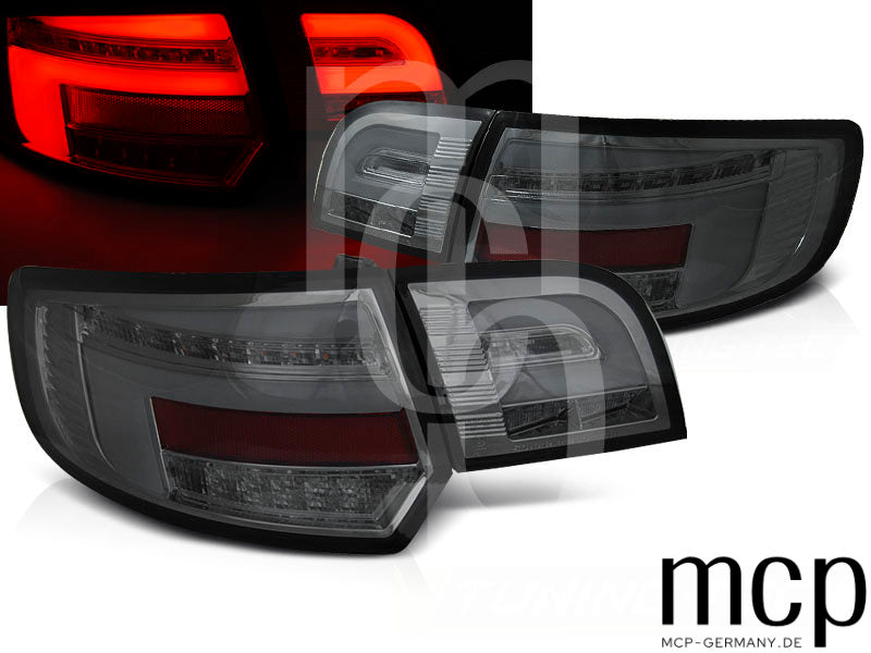 Voll LED Rückleuchten Set für Audi A3 8P Sportback (11/08-08/12) in Smoke/Chrom
