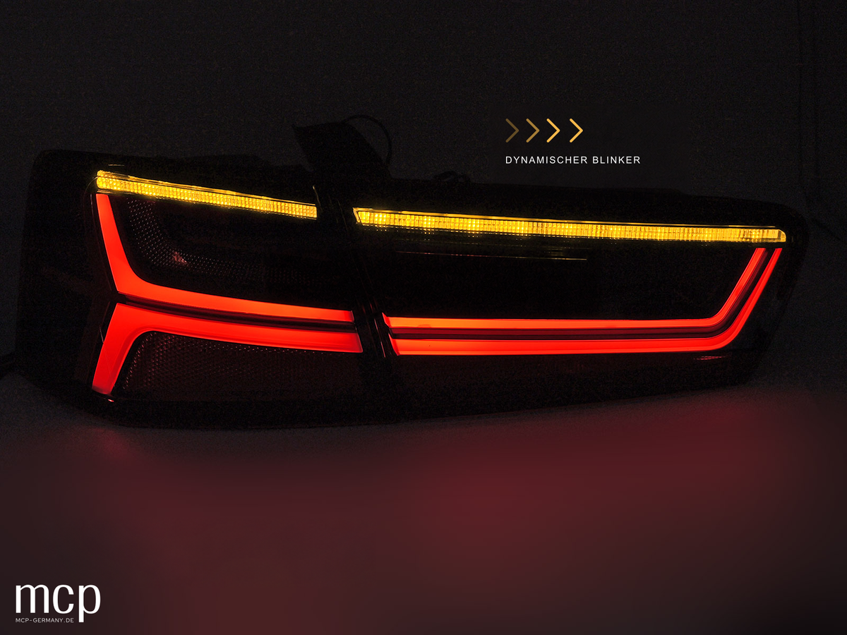 Voll LED Rückleuchten Set für Audi A6 C7 Limousine (2011 bis 2014) mit dynamischem Blinker – Ansicht 4