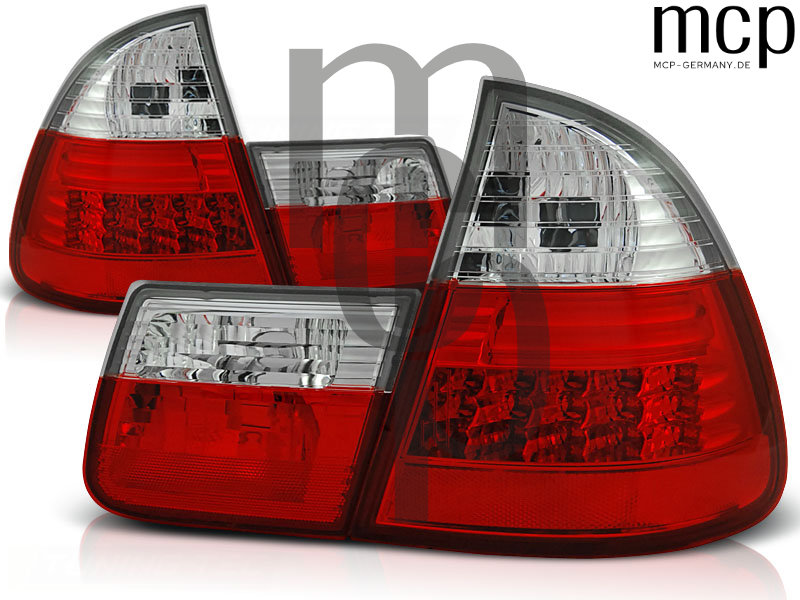 LED Rückleuchten Set für BMW 3er E46 Touring (10/99 bis 02/05) in Rot/Klar