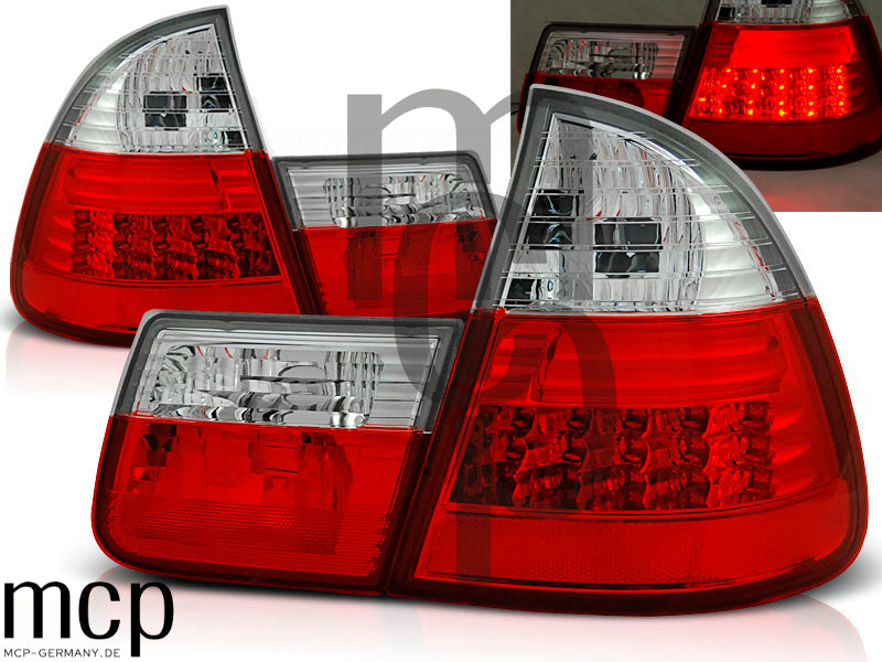 LED Rückleuchten Set für BMW 3er E46 Touring (10/99 bis 02/05) in Rot/Klar