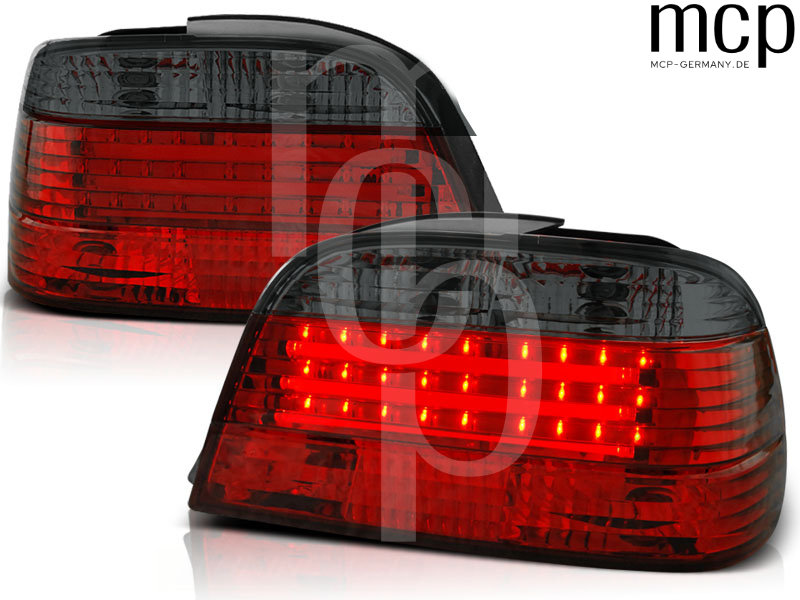 LED Rückleuchten Set für BMW 7er E38 (06/94-07/01) Rot/Smoke