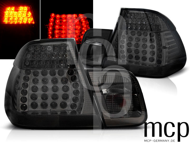 LED Rückleuchten Set für BMW 3er E46 Limousine (05/1998 bis 08/2001) in Smoke