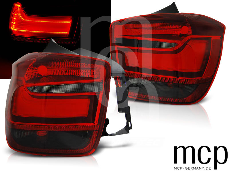 LED Rückleuchten Set für BMW 1er F20/F21 (11/10 bis 12/14) in Rot/Smoke