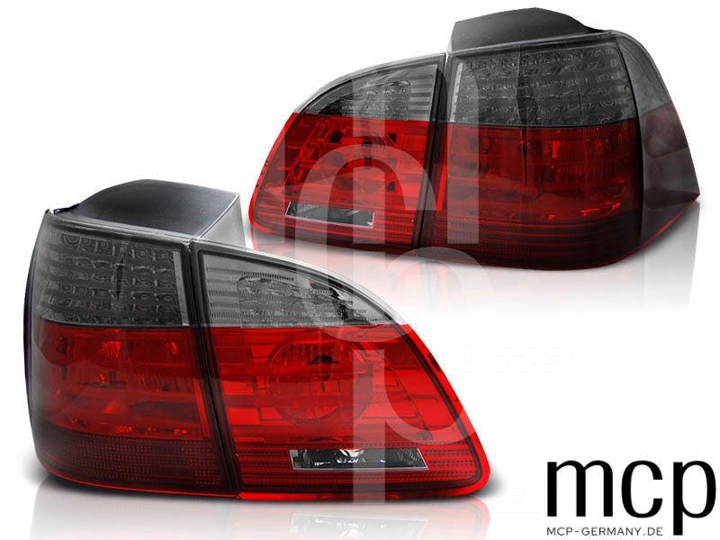 LED Rückleuchten Set für BMW 5er E61 Touring (06/04 bis 02/07) in Rot/Smoke