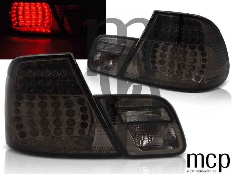 LED Rückleuchten Set für BMW 3er E46 Coupé (04/2003 bis 2006) in Smoke