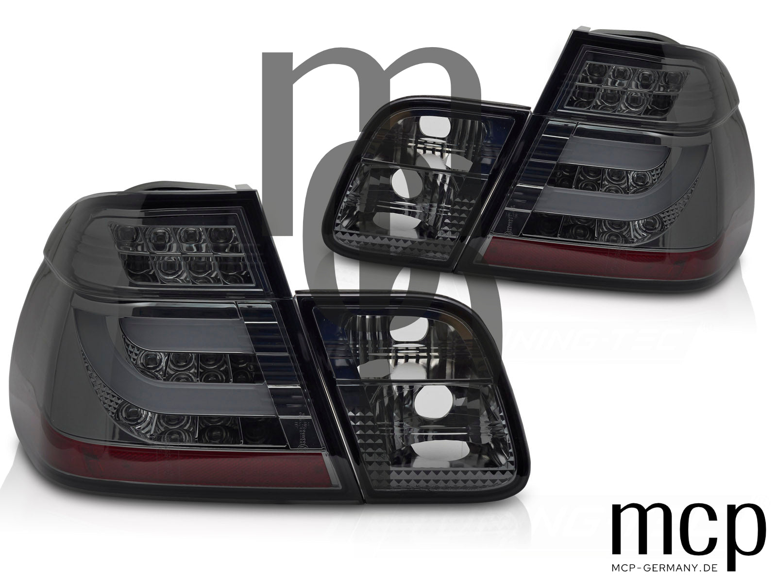 LED Rückleuchten Set für BMW 3er E46 Limousine (2001 bis 2005) in Smoke