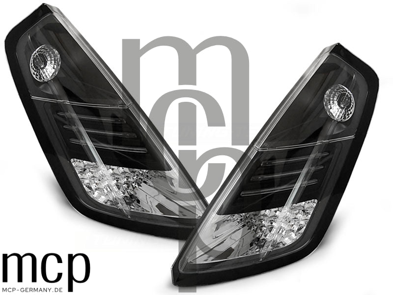 LED Rückleuchten Set für Fiat Grande Punto Typ 199 (09/05 bis 10/09) in Schwarz