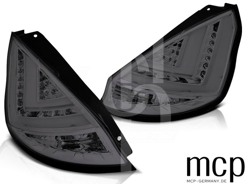 LED Lightbar Rückleuchten Set für Ford Fiesta MK7 Hatchback (09/12 bis 03/17) in Smoke