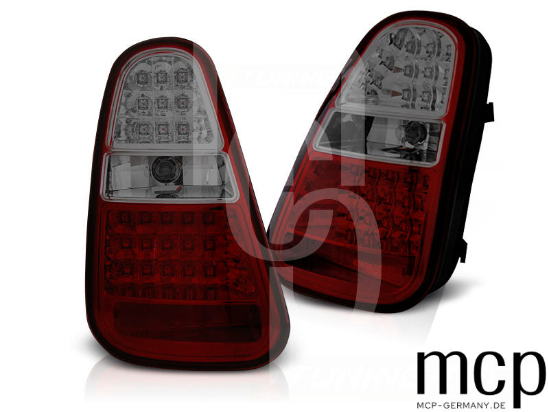 LED Rückleuchten Set für Mini Cooper S R53 Schrägheck (2004 bis 2006) in Rot/Smoke