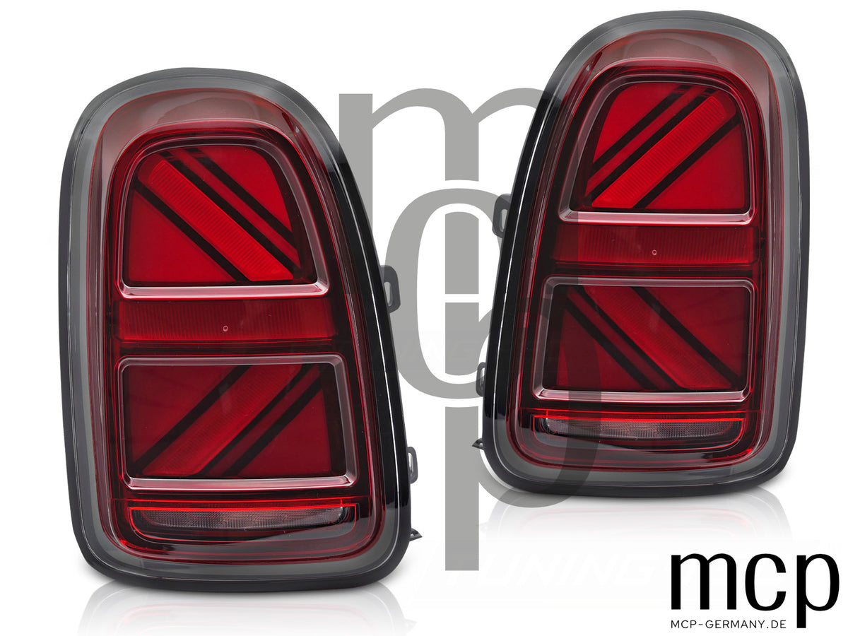 Voll LED Lightbar Rückleuchten Set für MINI Cooper F60 Countryman II (2016 bis 2020) in Rot