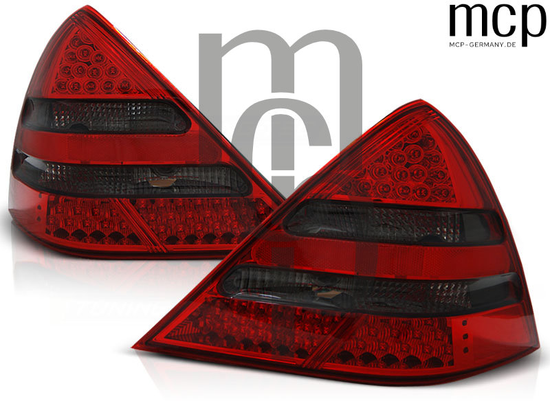 LED Rückleuchten Set für Mercedes-Benz SLK R170 (04/1996 bis 04/2004) in Rot/Smoke