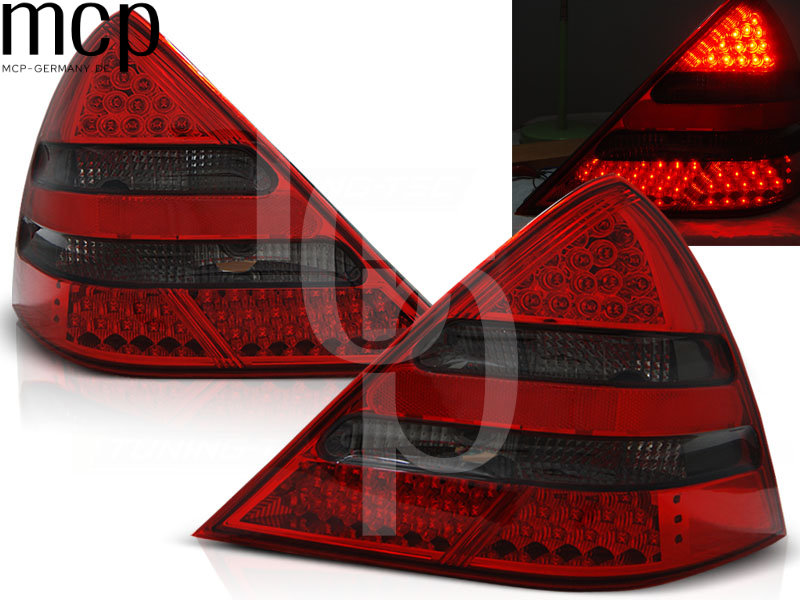 LED Rückleuchten Set für Mercedes-Benz SLK R170 (04/1996 bis 04/2004) in Rot/Smoke