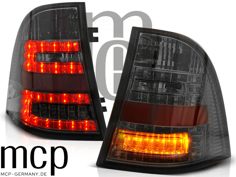 LED Rückleuchten Set für Mercedes-Benz M-Klasse ML W163 (02/1998 bis 06/2005) in Smoke mit LED Blinker