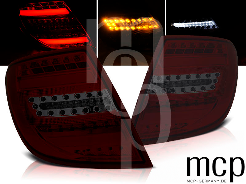 LDME84 Mercedes-Benz S204 LED Rückleuchten Rot/Smoke – Hauptansicht