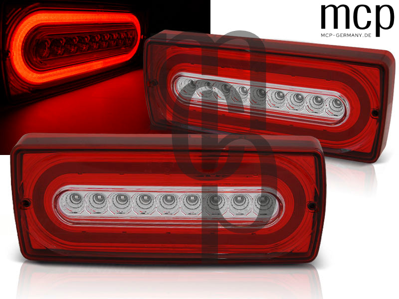 LED Rückleuchten Set für Mercedes-Benz G-Klasse W463 (1990 bis 2012) in Rot/Klar