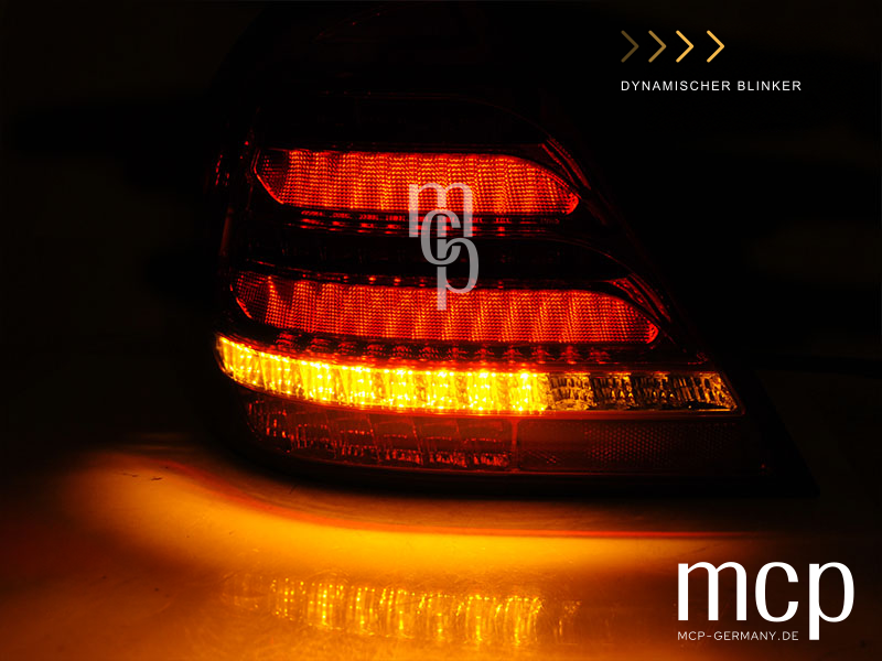 LED-Rückleuchten Mercedes W203 – dynamischer Blinker