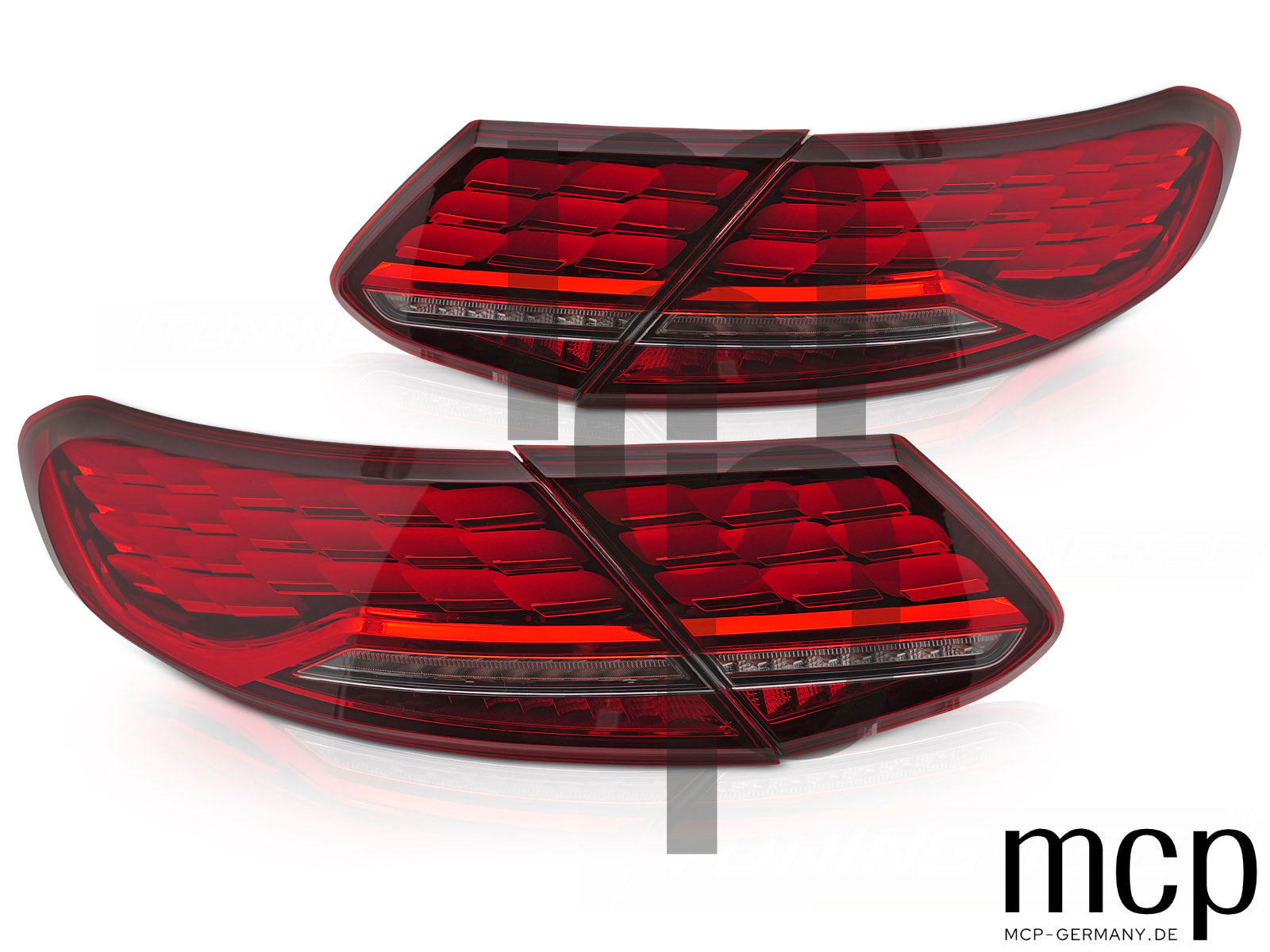 LED Rückleuchten Set für Mercedes C-Klasse C205 Coupé (2015 bis 2023) in Rot mit Dynamischem Blinker und Welcome-Light-Funktion