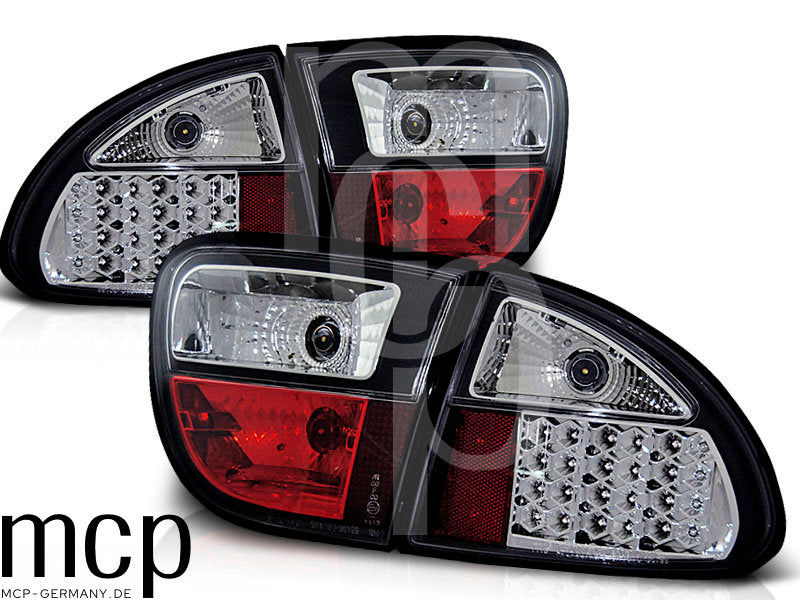 LED Rückleuchten Set für Seat Leon 1M (11/1999 bis 06/2006) in Schwarz