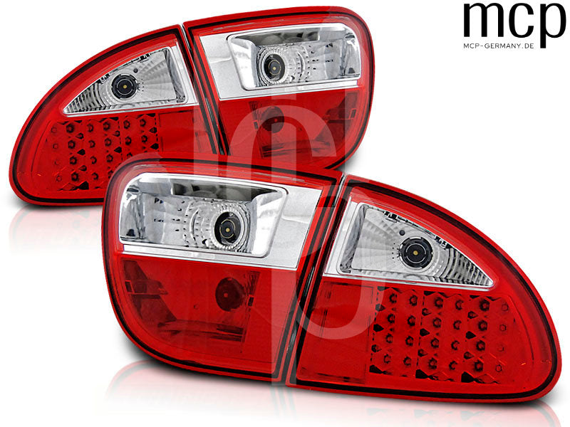 LED Rückleuchten Set für Seat Leon 1M (11/1999 bis 06/2006) in Rot/Klar